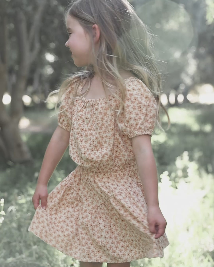 Rylee + Cru Zayla Top - Poppy Gingham