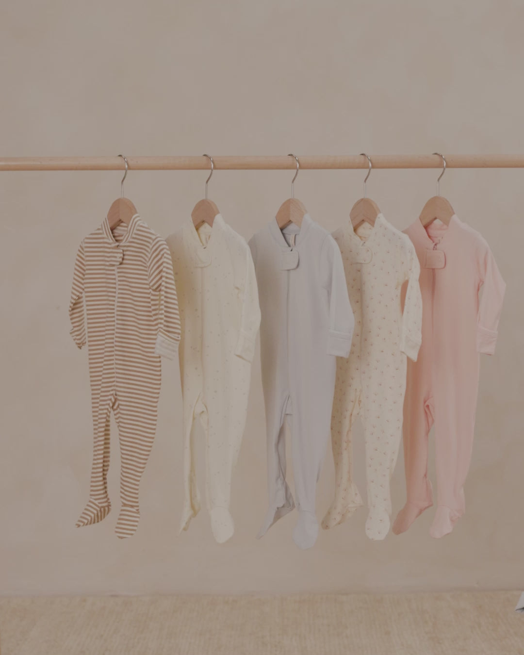 Zip Longsleeve Sleeper Footie || Fog