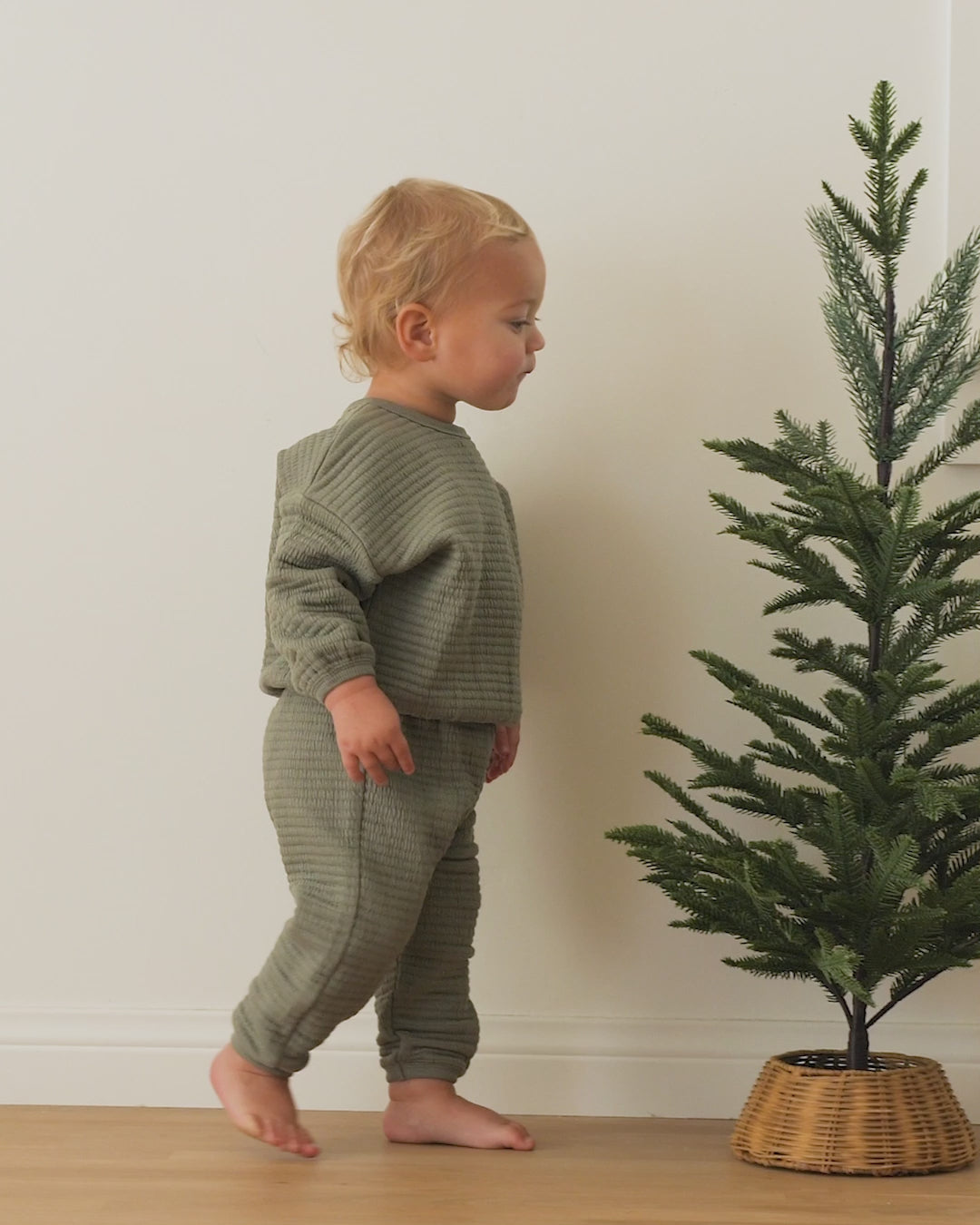 Textured Sweat Set || Frost