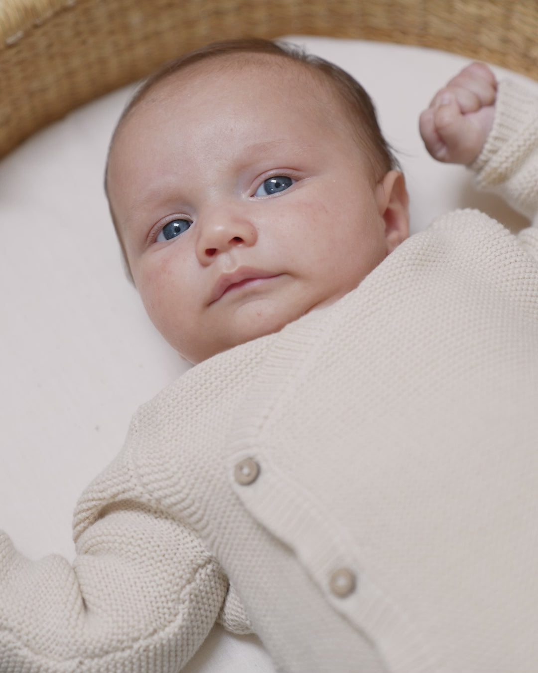 Knit Baby Blanket || Dusty Blue