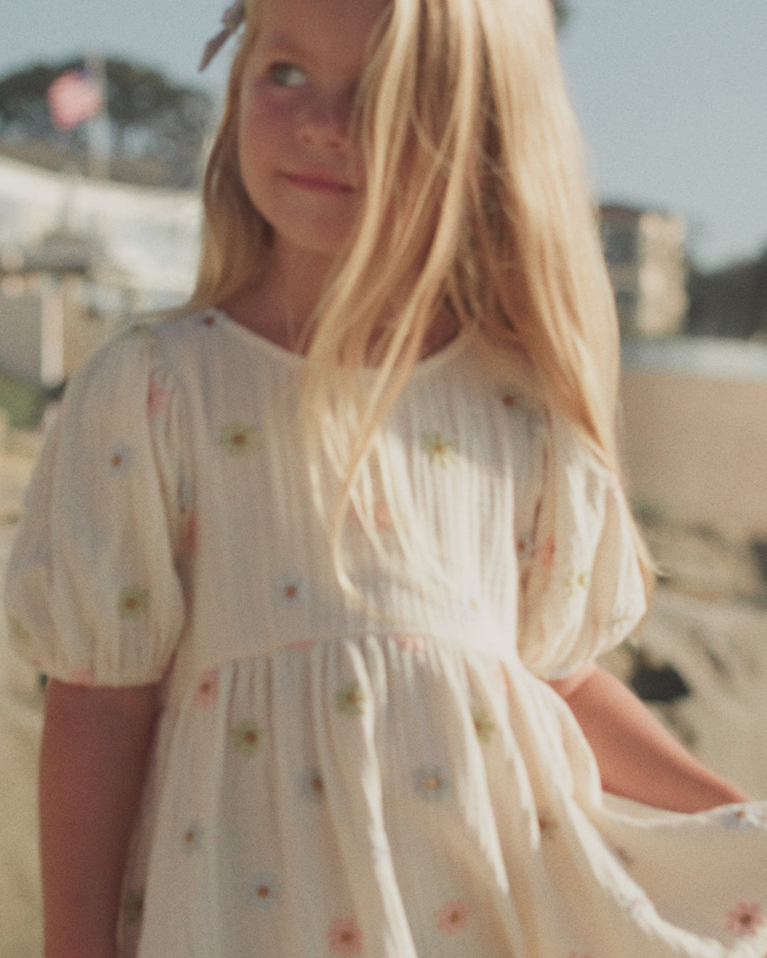 Marley Dress Embroidered Daisies