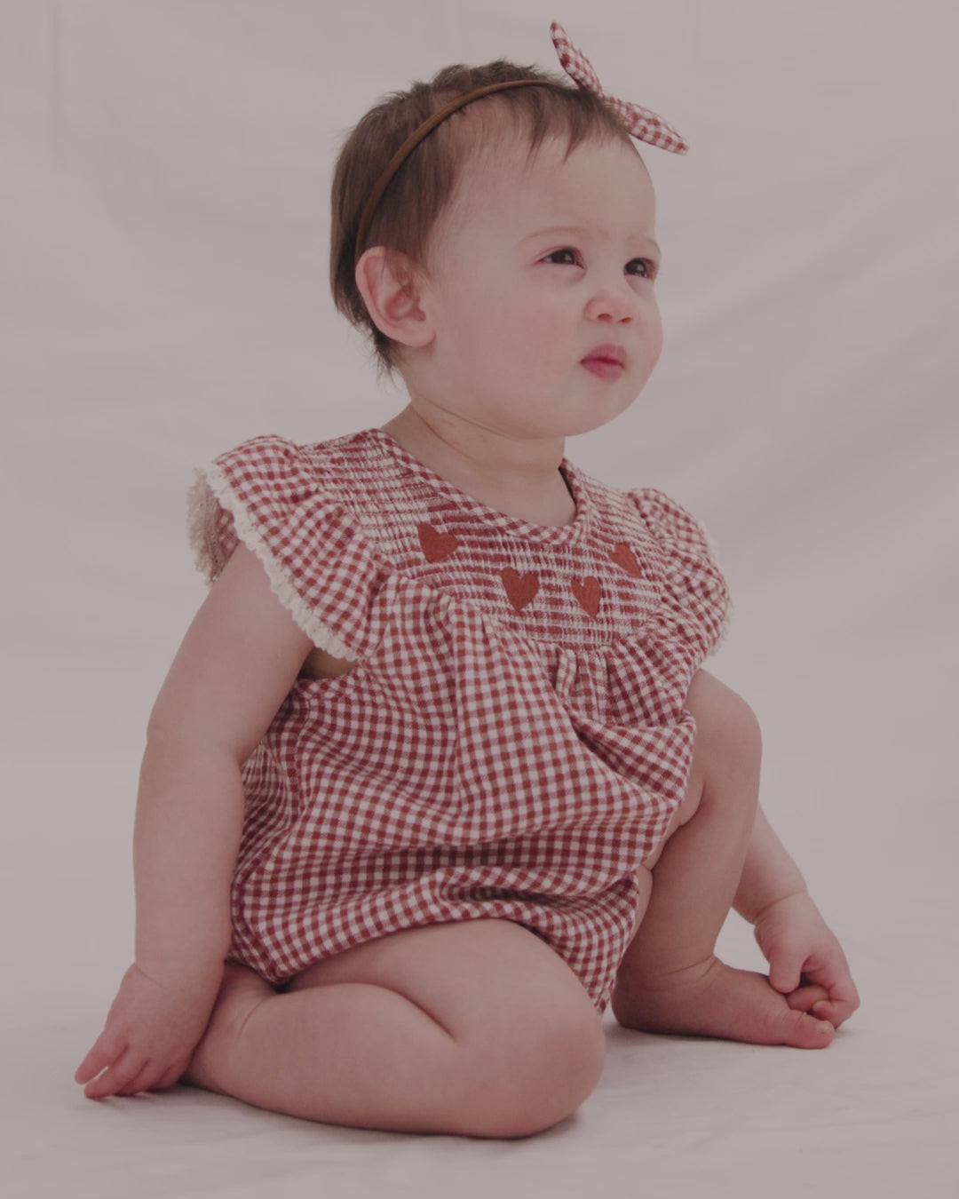 Lenore Romper Red Gingham – Quincy Mae