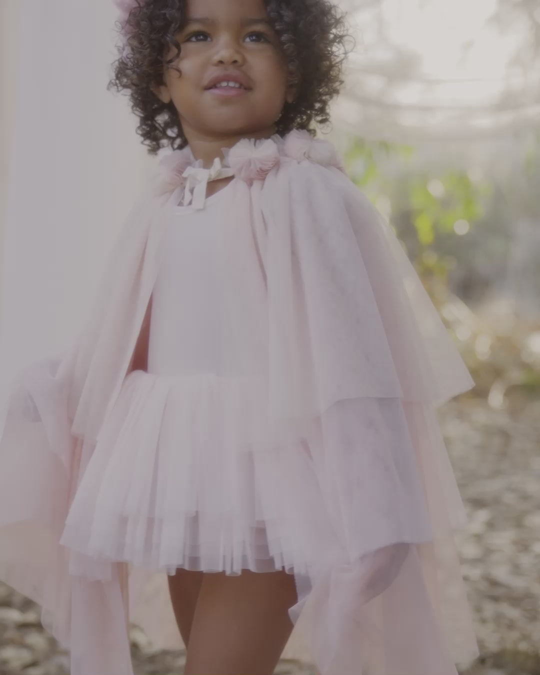 Capa de tul | Ombre rosa