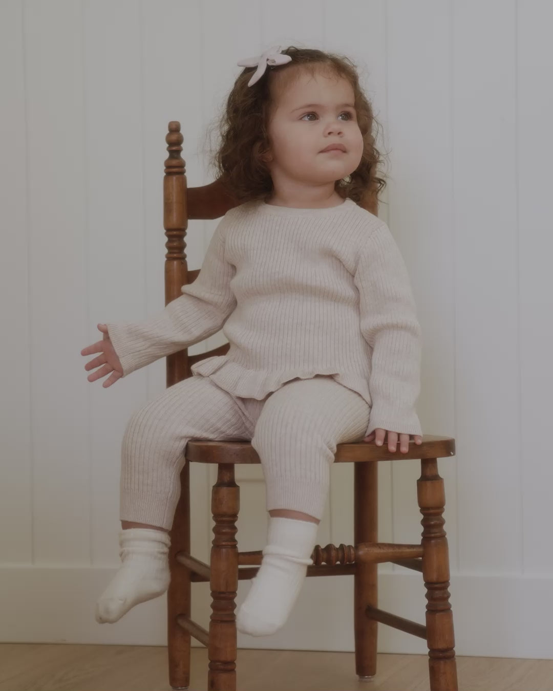 Rib Knit Legging || Lilac