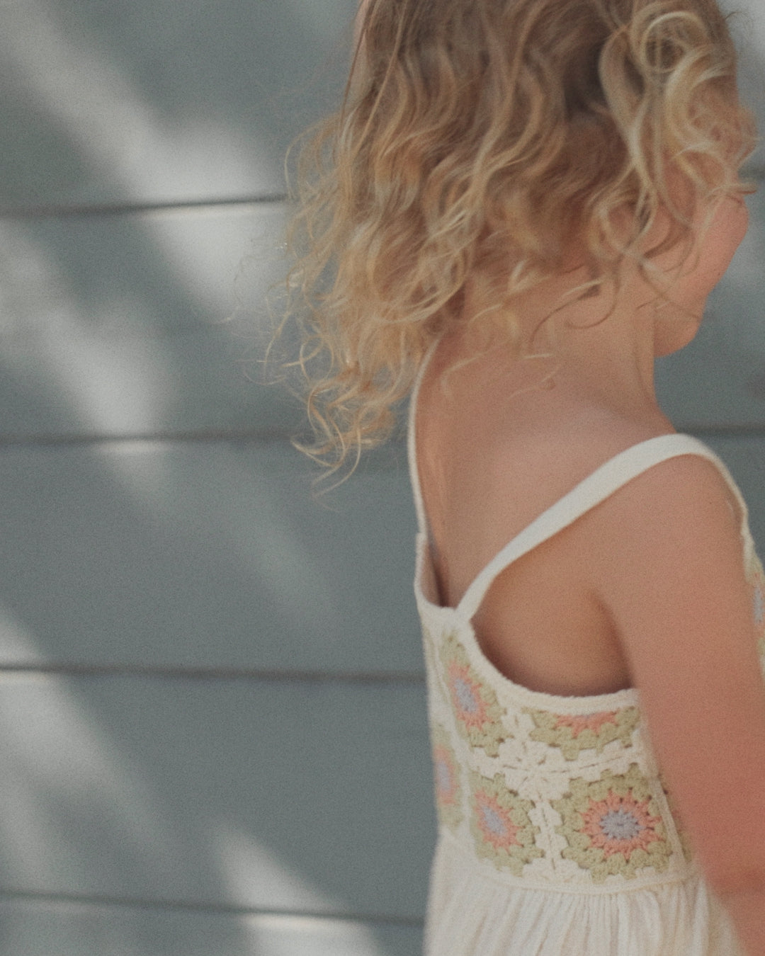 Crochet Sundress Citron Daisy Check
