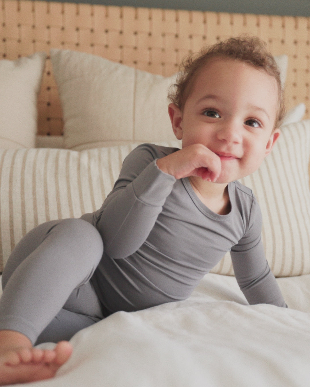 Bamboo Pajama Set Slate