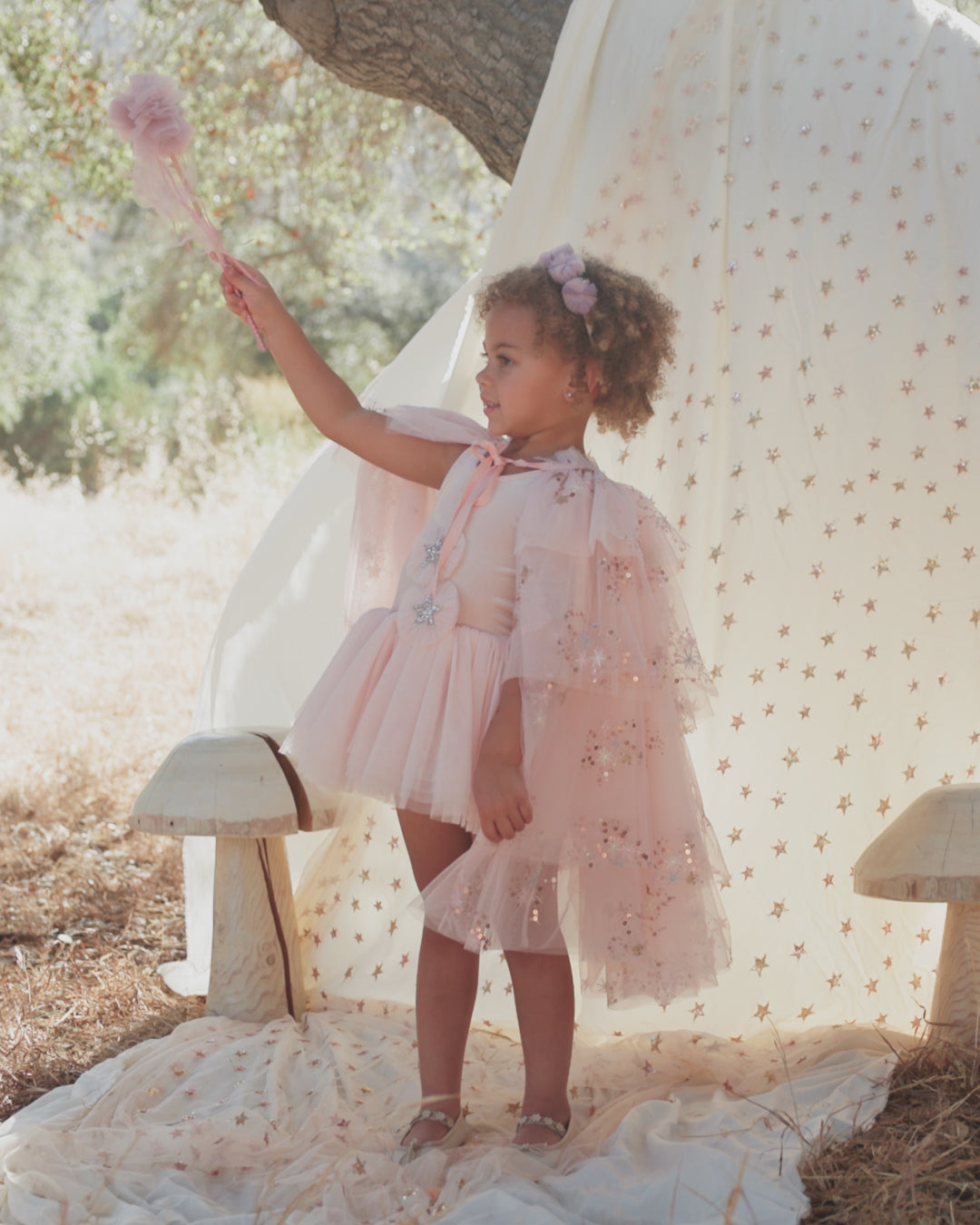 Tulle Cape Pink