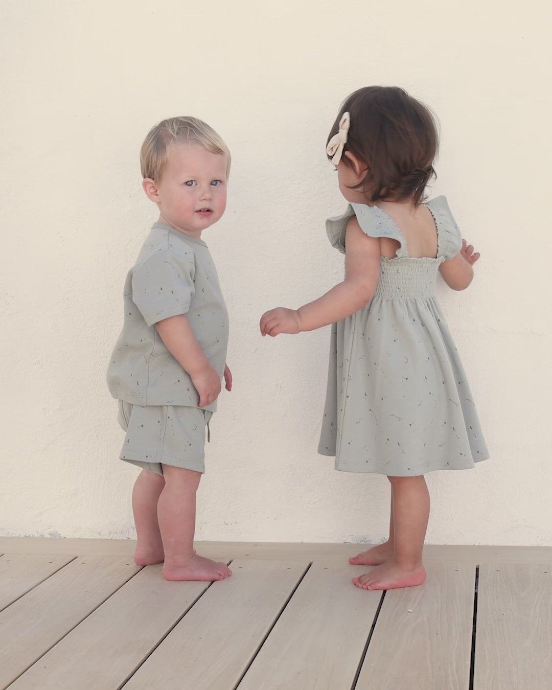 Buy Twins Blue Linen Outfit Baby Boy Romper Girl Dress Ring Bearer Outfit  Flower Girl Dress Brother Sister Linen Clothes Online in India - Etsy