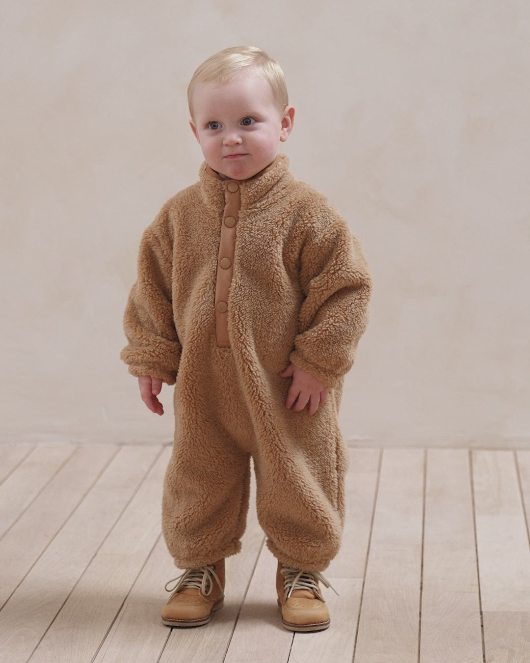 Fuzzy Winter Jumpsuit Gold Rylee Cru