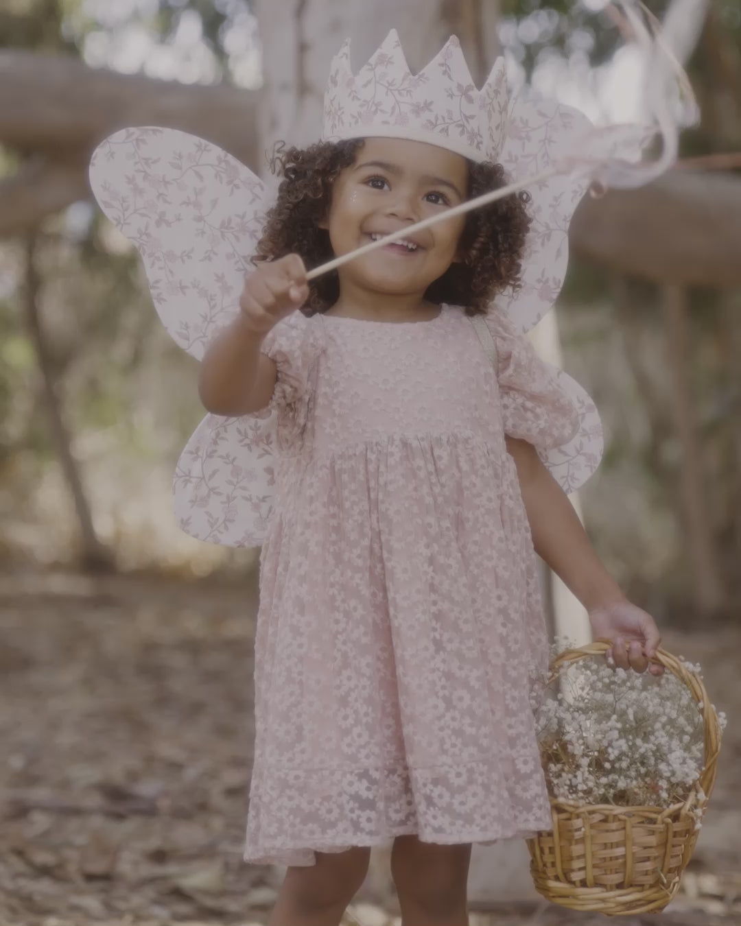 Luna Dress | Rose Embroidered Daisy