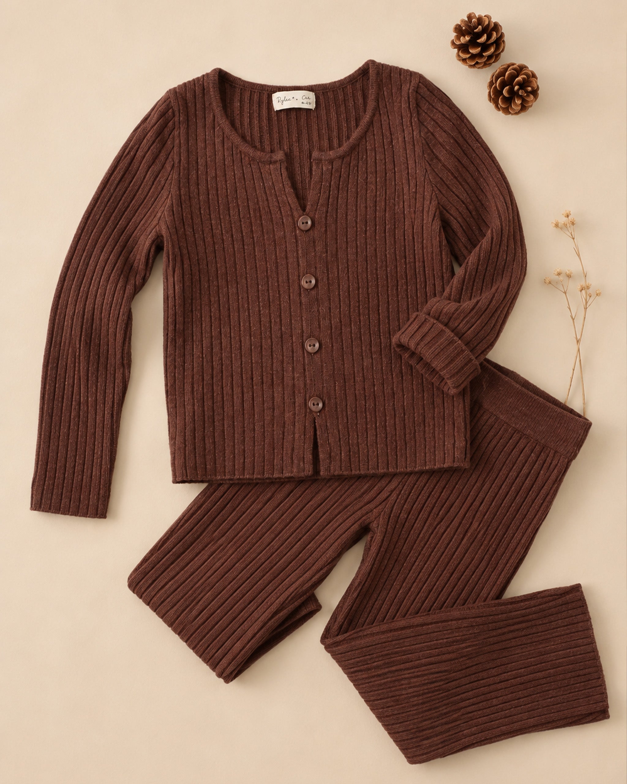 Long Sleeve Knit Tee Mulberry - Rylee + Cru | Kids Clothes | Trendy Baby Clothes | Modern Infant Outfits |
