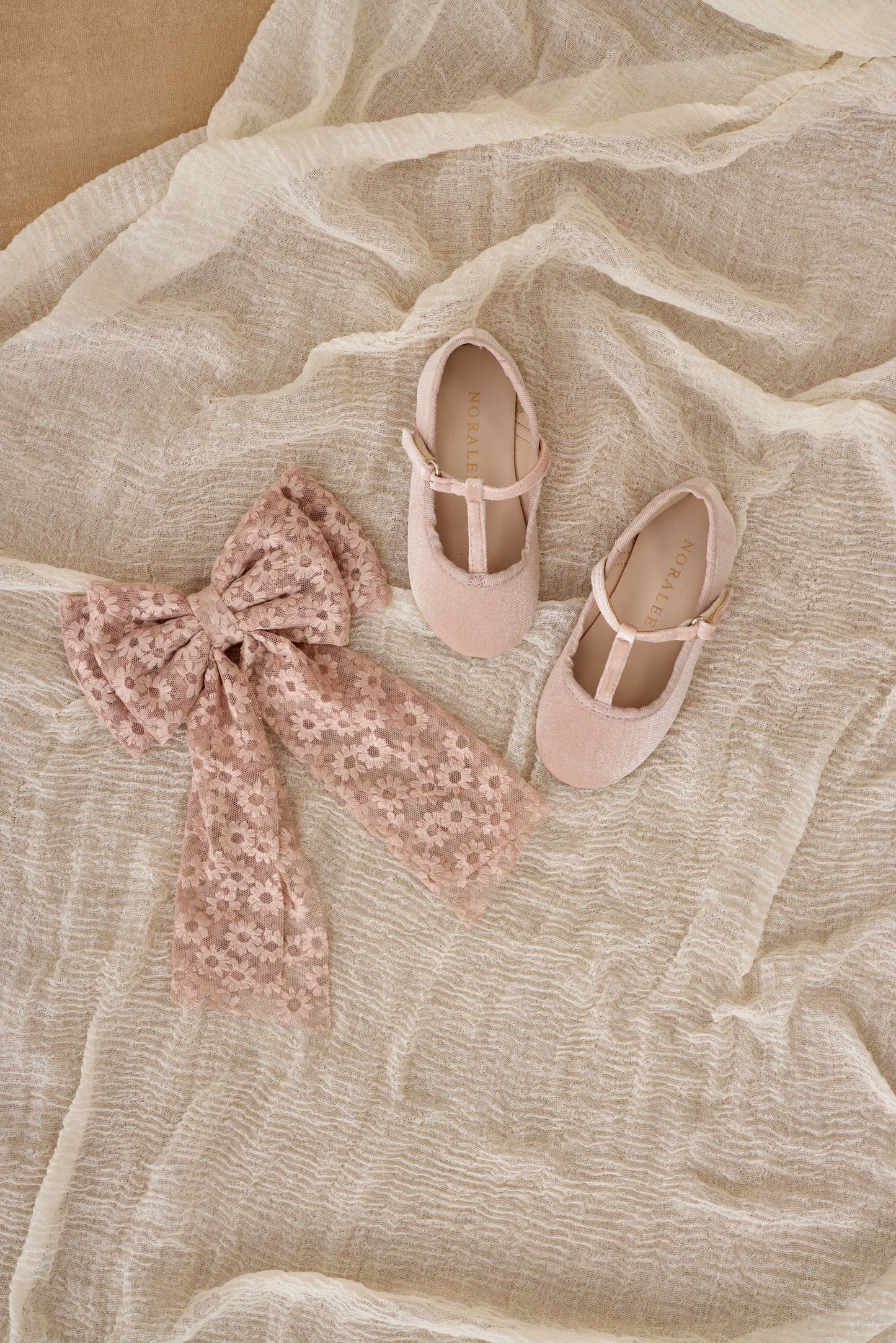 Alice Bow | Rose Embroidered Daisy - Rylee + Cru | Kids Clothes | Trendy Baby Clothes | Modern Infant Outfits |