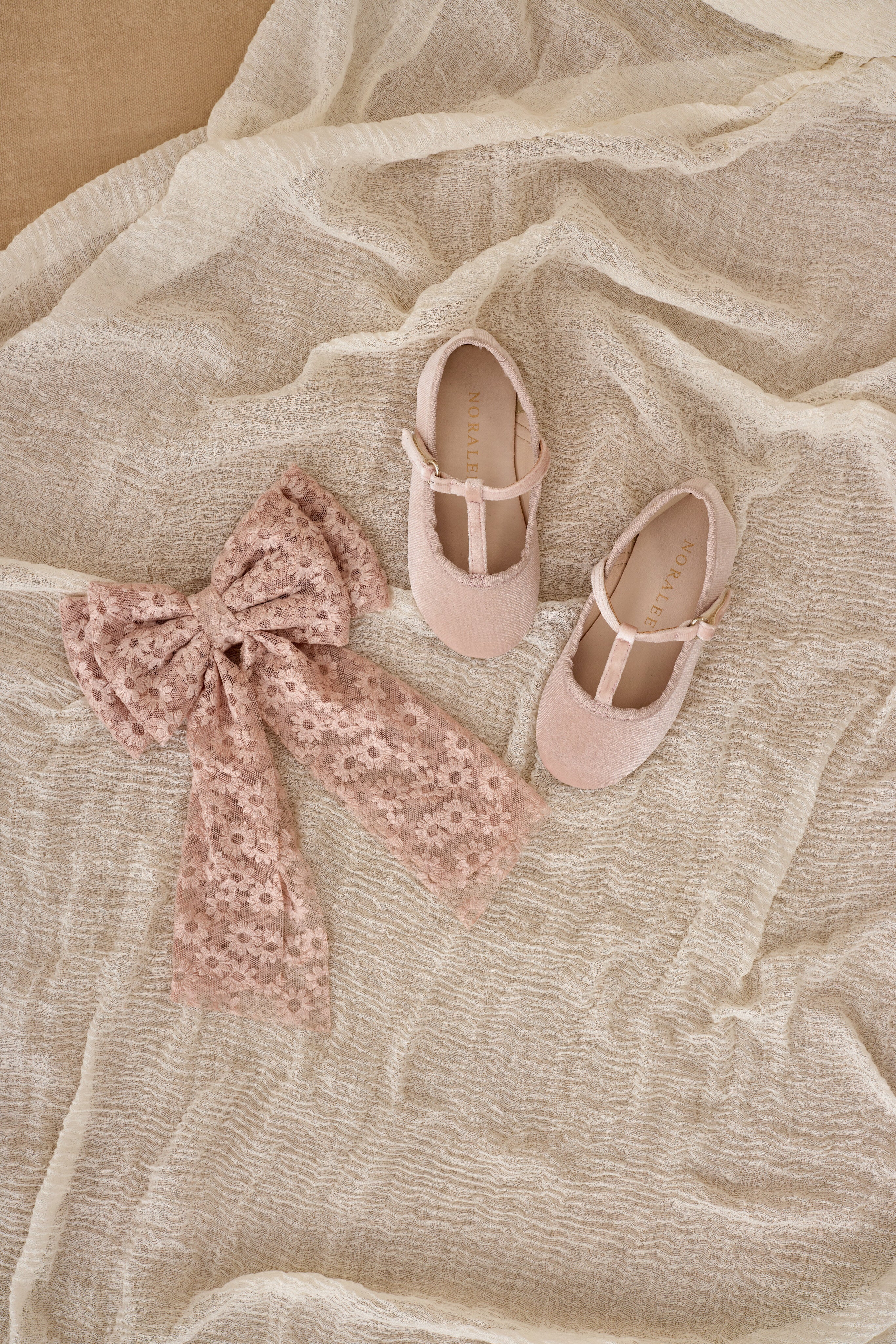 Alice Bow | Rose Embroidered Daisy - Rylee + Cru | Kids Clothes | Trendy Baby Clothes | Modern Infant Outfits |