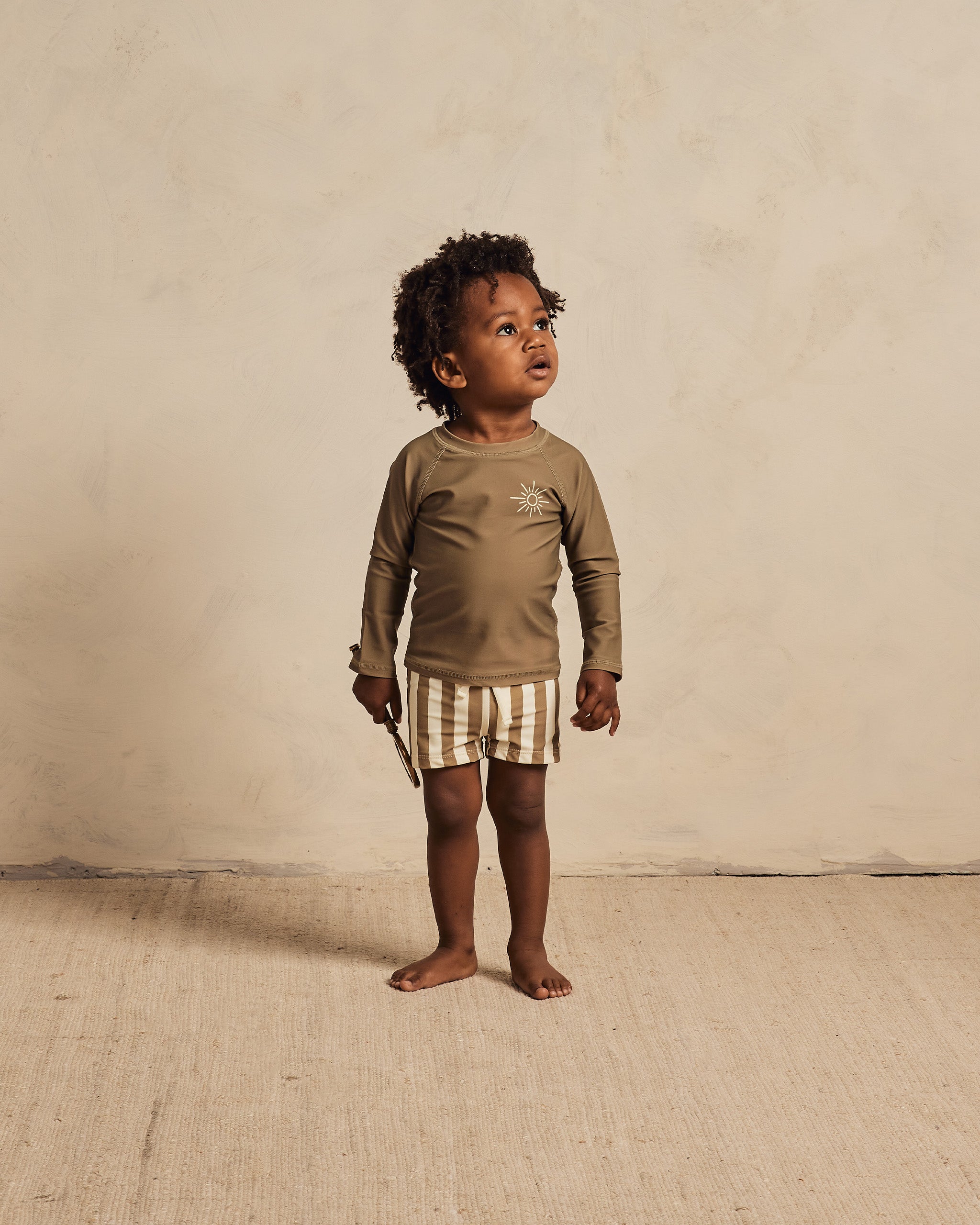rash guard boy set || olive stripe - Rylee + Cru | Kids Clothes | Trendy Baby Clothes | Modern Infant Outfits |