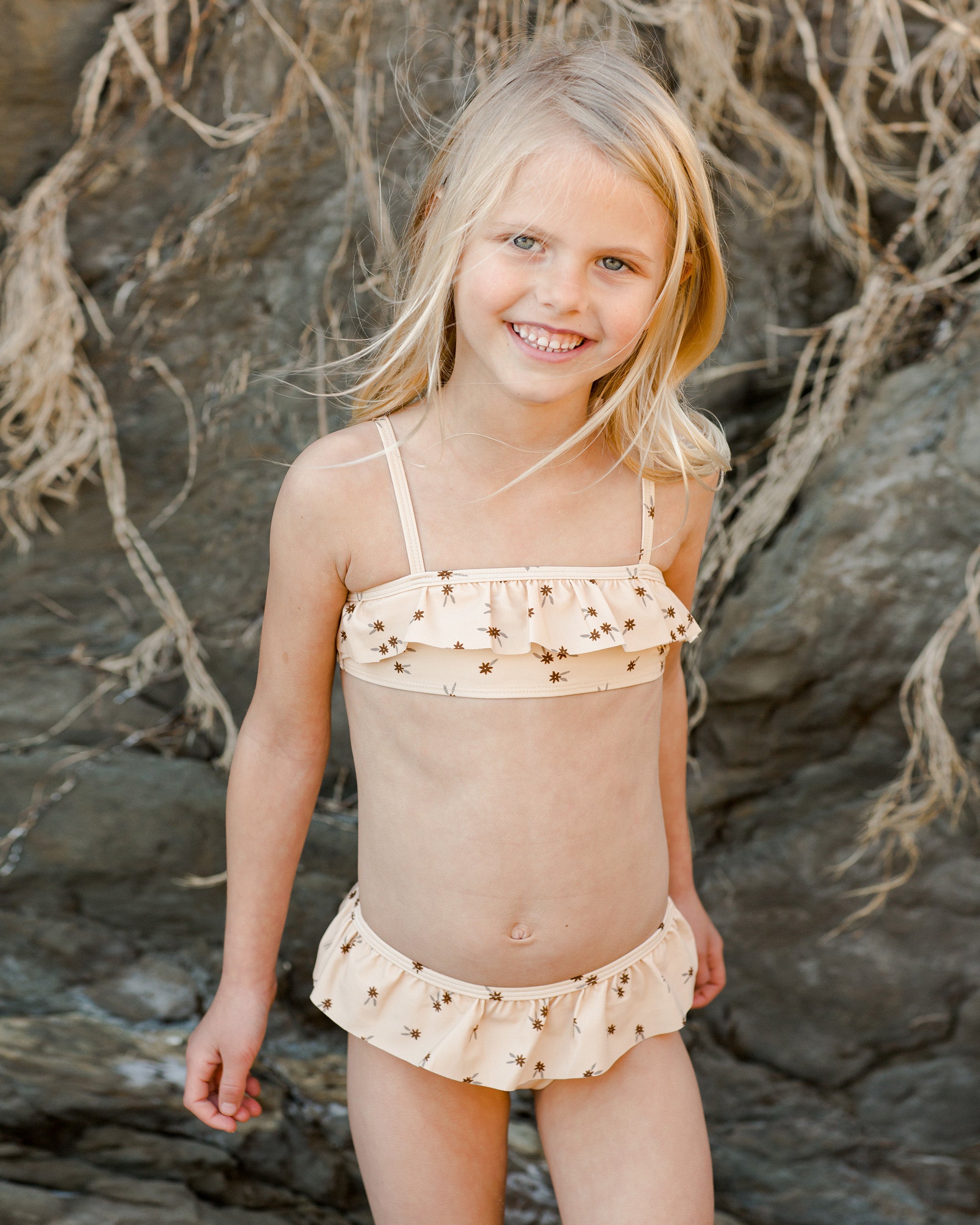 parker bikini || shell ditsy - Rylee + Cru | Kids Clothes | Trendy Baby Clothes | Modern Infant Outfits |