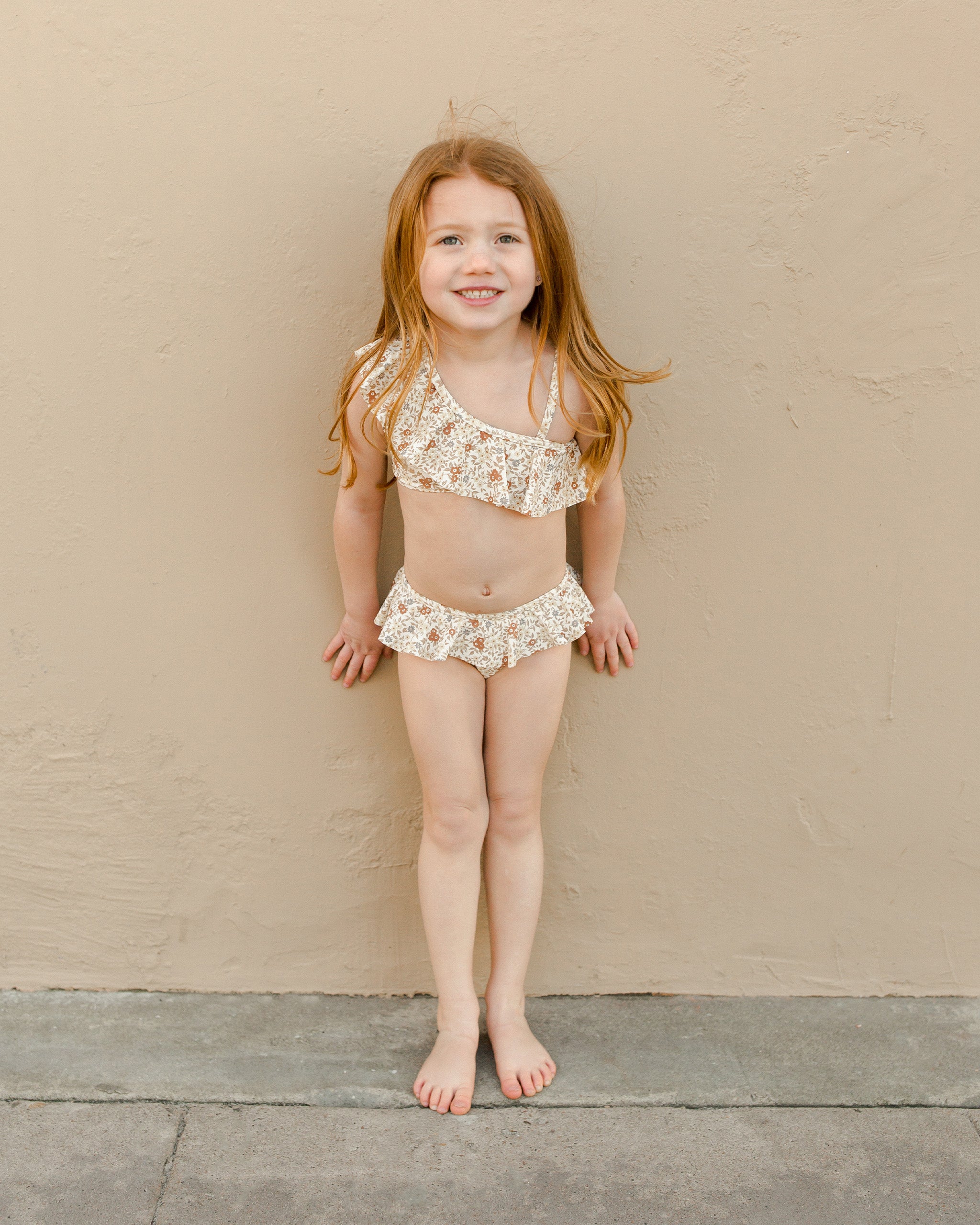 skirted bikini || flower field - Rylee + Cru | Kids Clothes | Trendy Baby Clothes | Modern Infant Outfits |