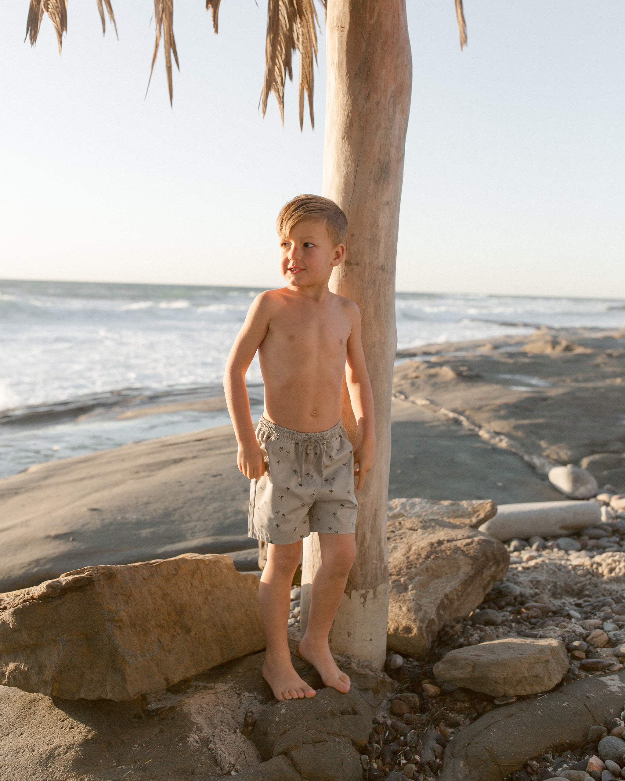 boardshort || palm trees - Rylee + Cru | Kids Clothes | Trendy Baby Clothes | Modern Infant Outfits |