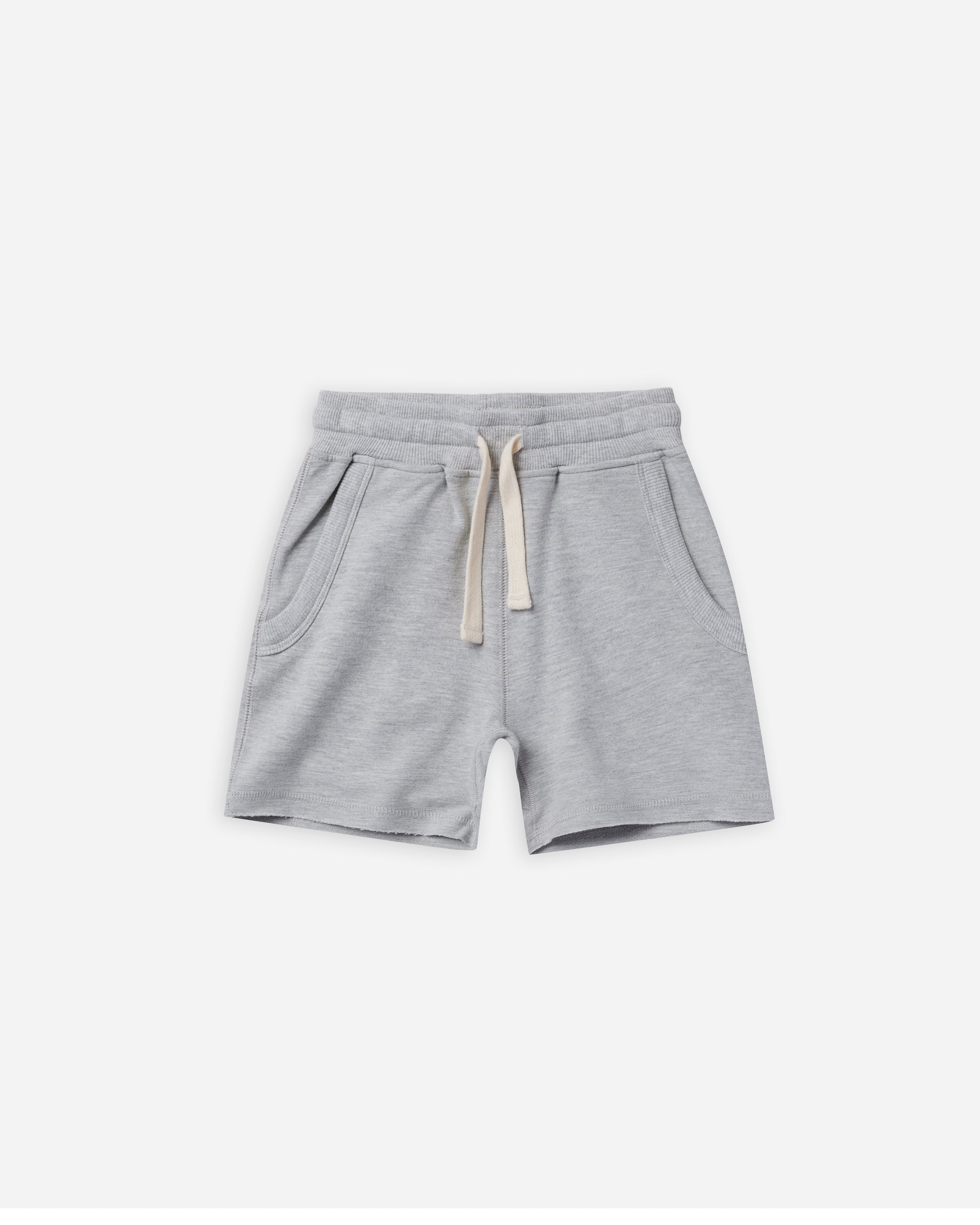 Relaxed Sweat Short | Heathered Ash - Rylee + Cru | Kids Clothes | Trendy Baby Clothes | Modern Infant Outfits |