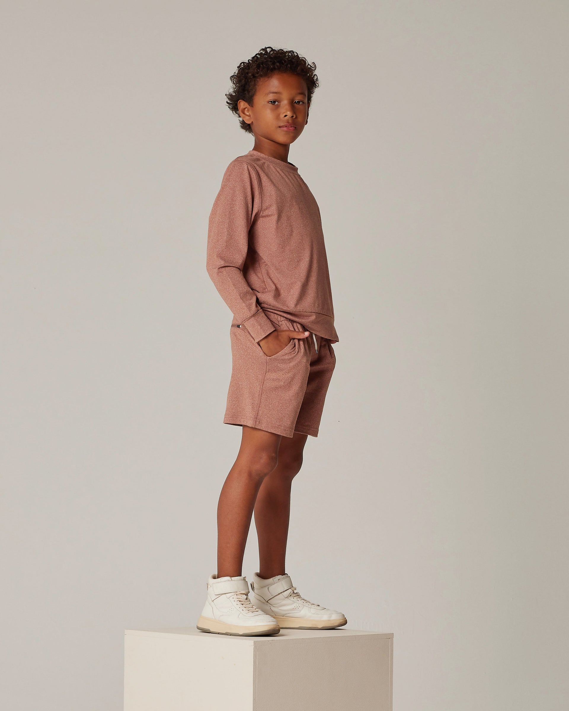 Rylee and Cru Oceanside Tech Short - Heathered Black main image 1