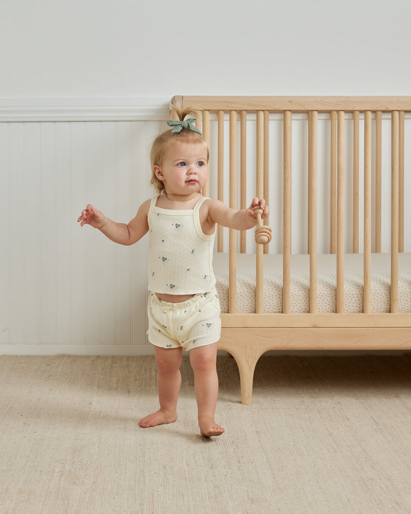 Quincy Mae Evie Tank + Shortie Set In Ocean Stripe