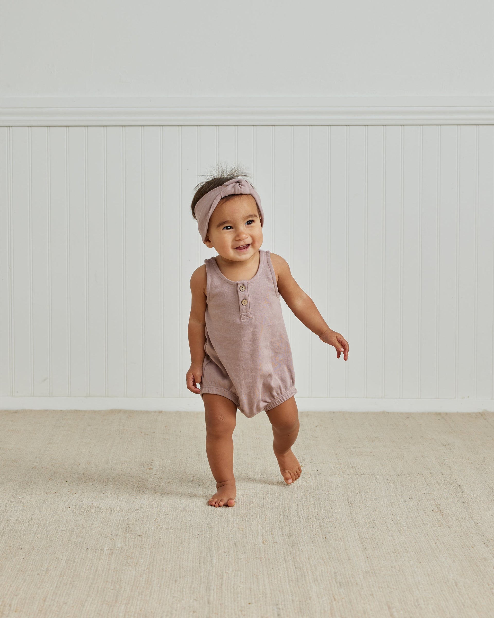 QUINCY MAE  sleeveless bubble romper | lilac main image 1