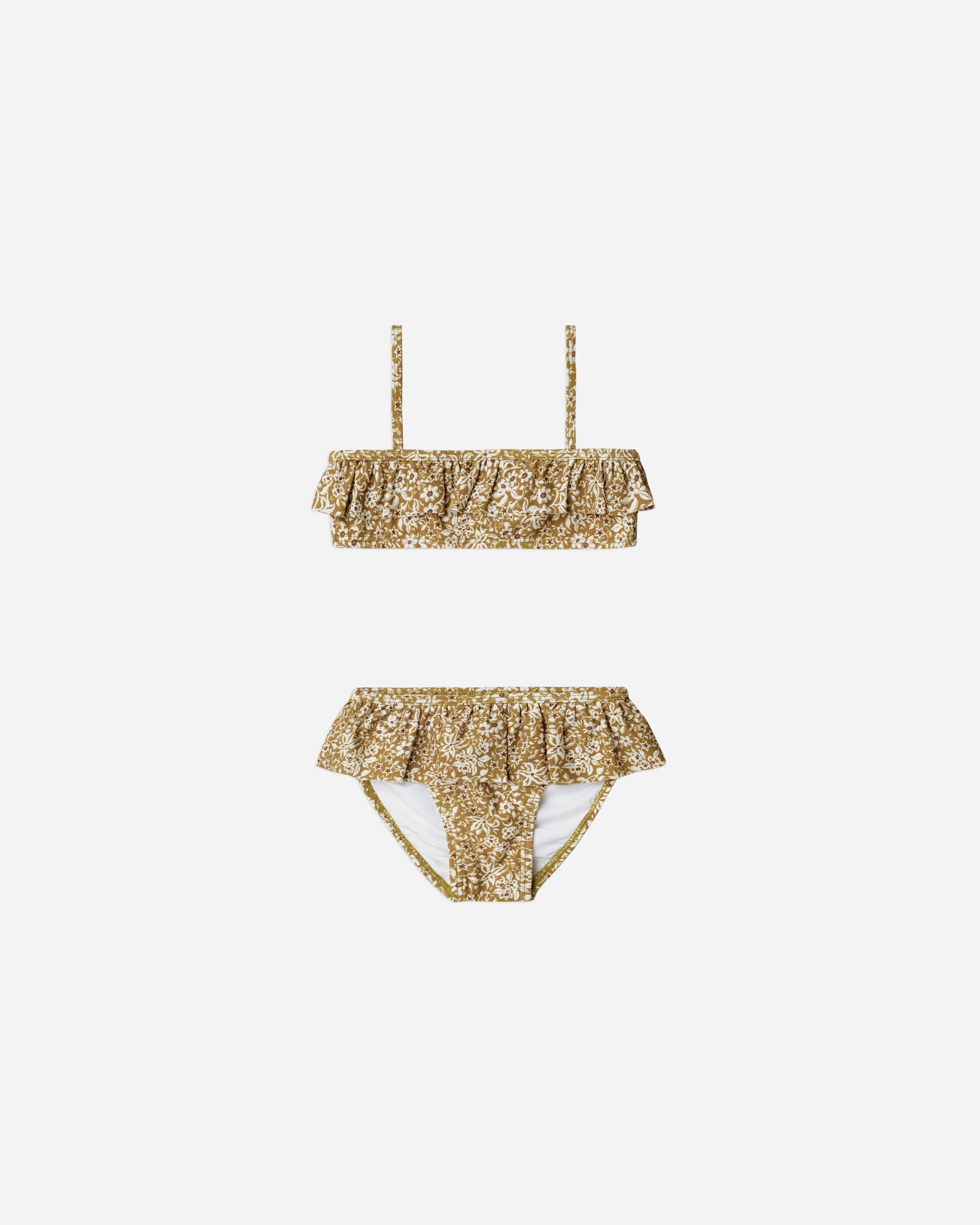 parker bikini || golden ditsy - Rylee + Cru | Kids Clothes | Trendy Baby Clothes | Modern Infant Outfits |